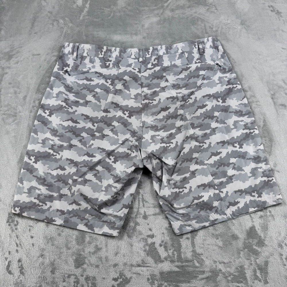 Robert Graham Shorts Mens 38 Gray Biscay Camo Flat Front Regular Fit Chino - Picture 6 of 16